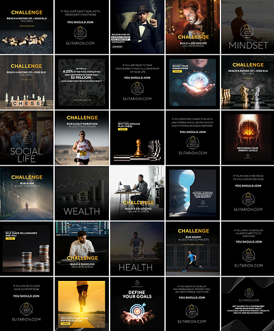 Social Media Post businessmotivation challengeyourself disciplinedesign entrepreneurmindset goalsettingvisuals mindsetmatters motivationaldesign personalgrowthdesign selfimprovement wealthandhealth