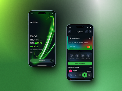 Money Transfer App Design app design biometric security currency exchange dark mode ui finance app finance ui financial services fintech homieslab mobile banking mobile ui mobile ux money transfer payment app transaction app user experience user interface