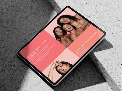 E-commerce website - iPad Responsive beauty beauty product branding design e commerce e commerce website ecommerce ecommerce website interaction design ipad website mobile app product design ui uiux user experience website for beauty product