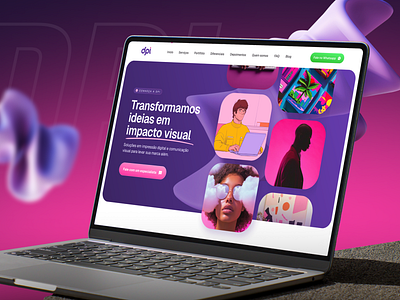 DPI Agency Landing Page agency brasil brazil cases design interface landing page portfolio ui ui design ui ux ux ux design ux ui webdesign website