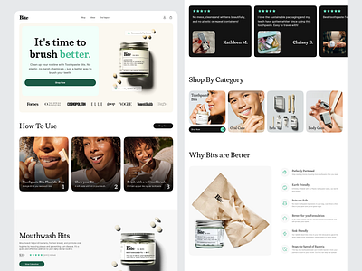 Bite Website Redesign – Responsive | UIUX | CRO Focused cro interface product service startup ui ux web