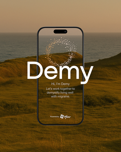 Demy by Pfizer animation app figma graphic design motion graphics ui ux