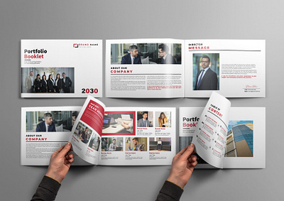 Portfolio Booklet Design booklet landscape brochure