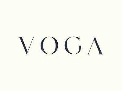voga fashion logo graphic design logo logotype typography
