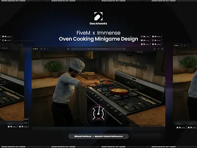 Immense Oven Cooking Minigame UI I Gta V cooking minigame fivem minigame illustration mini game minigame