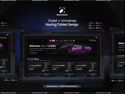 Immense Racing Tablet UI I Gta V illustration racing tablet