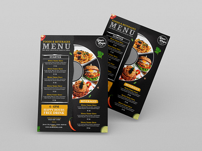 I will do food menu design, restaurant menu design, food flyer foodbrandidentity