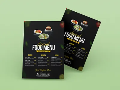 Food Menu Design Service foodbrandidentity