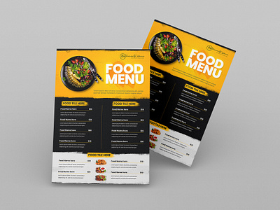 Food Menu Design Service foodbrandidentity