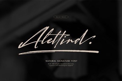 Alletind | Natural Signature Font feminine