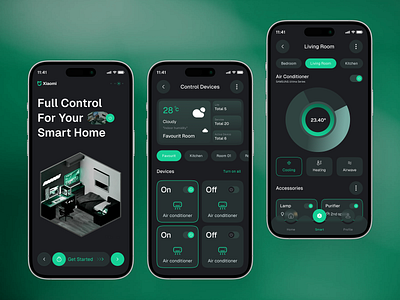 Smart Home App automation clean control design home homeautomation hometech interface interiordesign mobile app powerful remote safety smart smart devices smarthome technology ui ux unique webdesign