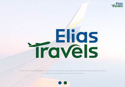 Elias Travels – Airline-Inspired Travel Agency Logo Design agency branding creative branding