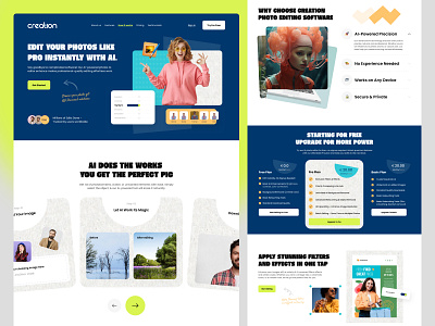 Image editing Website - Web Desgin - Landing page - Homepage branding creative designer dribbble e commerce graphic design image editing website jabel landing page landing page ui landingpage design minimal saas design saas landing page ui design web design web designer web ui design website mockup website ui ux design