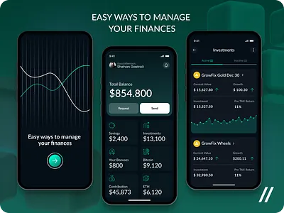 Finance Mobile iOS App Design android app app design concept app design template app interface dark theme dashboard dashboard design design finance finance app ios mobile mobile app mobile ui online product design ui ux