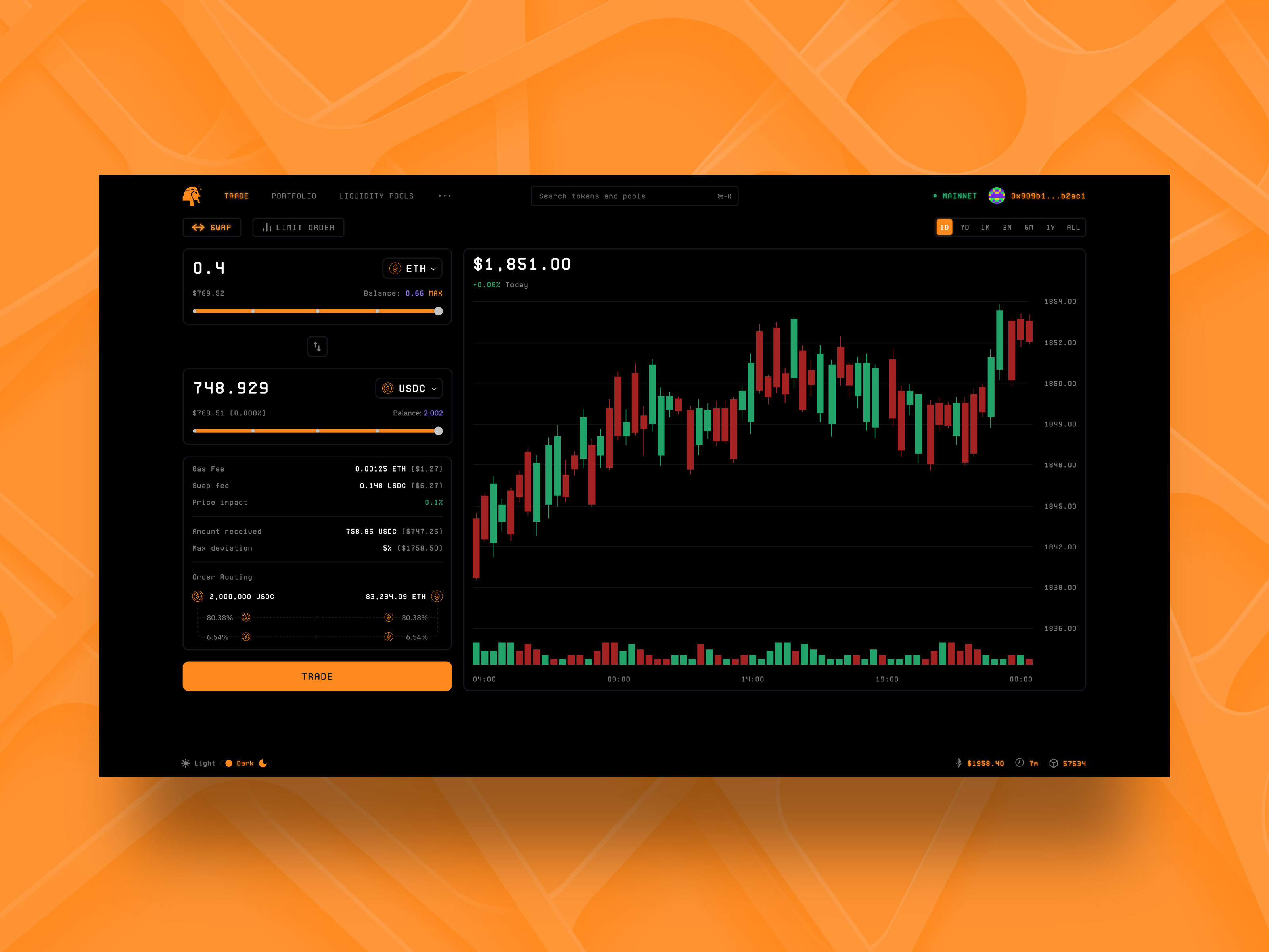 Liquidity Supply Protocol Dashboard crypto dashboard defi dex exchange liquidity platform product design protocol saas staking swap trading ui user panel ux wallet web design web3 website