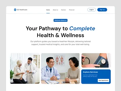 📍 Modern Healthcare Hero Section appointment booking conversion design cta design figma design framer healthcare website healthtech landing page medical ui responsive ui trusted care ui uiux user experience web design webflow wellness platform wordpress