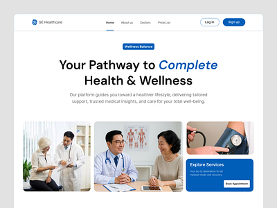 📍 Modern Healthcare Hero Section appointment booking conversion design cta design figma design framer healthcare website healthtech landing page medical ui responsive ui trusted care ui uiux user experience web design webflow wellness platform wordpress