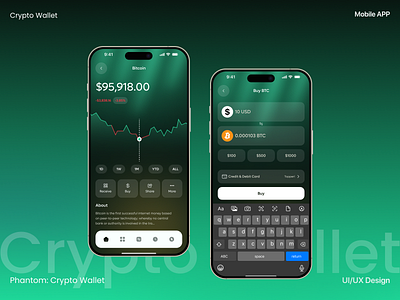 Crypto Wallet Mobile App - Phantom app design blockchain design crypto mobile ui crypto ux crypto wallet defi app mobile mobile app mobile crypto app nft wallet phantom wallet product design ux ui wallet app ui web3 design