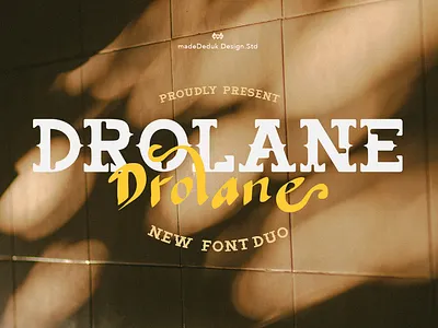 Drolane Fontduo branding font brush font christmas font classic font curly font elegant font fashion font fontduo handdrawn font headline font invitation font logotype menu font playful font serif font valentine font vintage font wedding font
