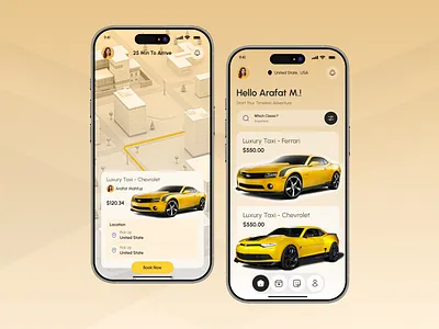 Taxi Booking Mobile App app design mobile app taxi booking