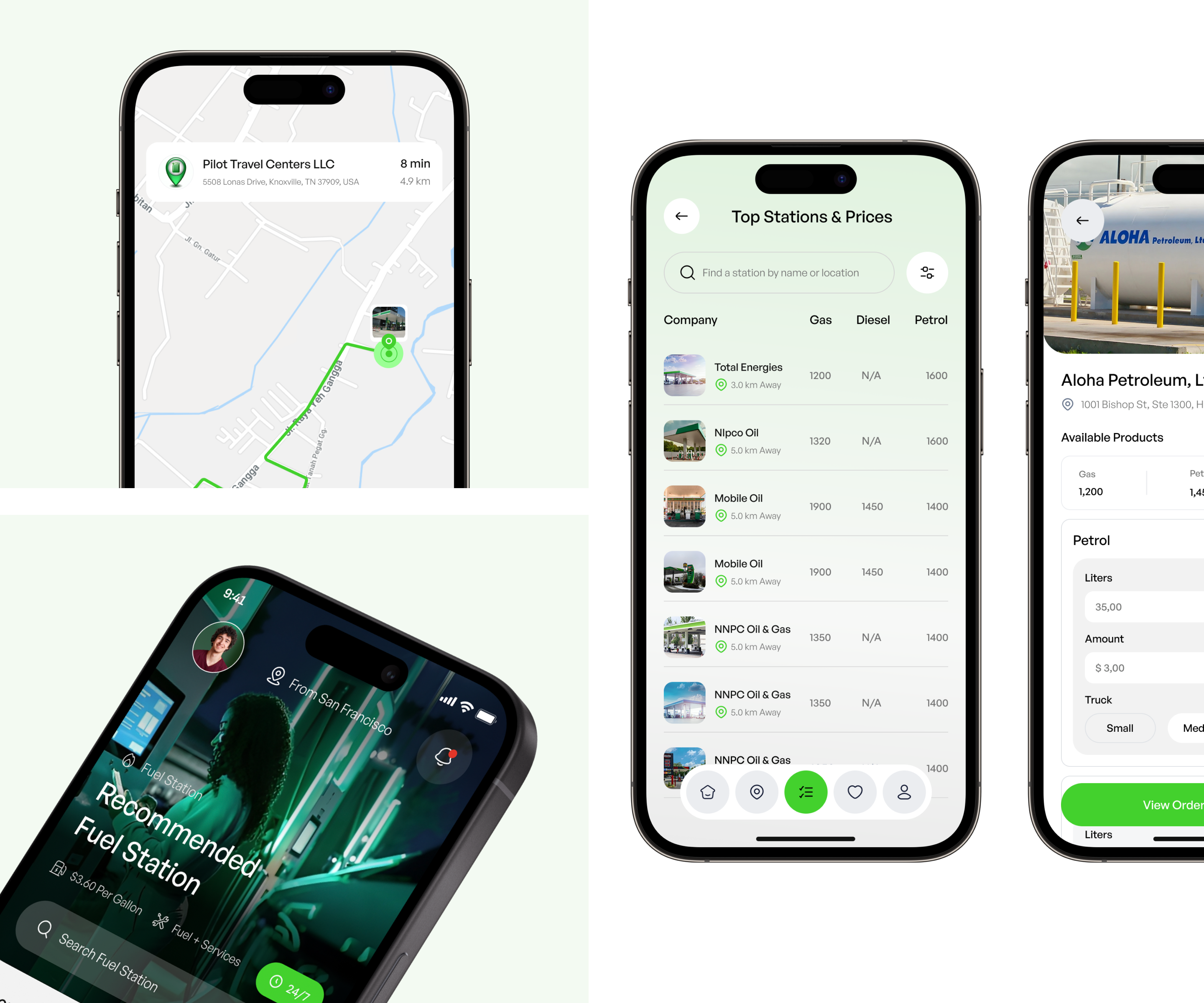 Example of On Demand Fuel Delivery App UI