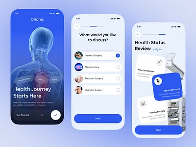 Surgery Mobile App – UI/UX Design Concept analytics calendar check up consultation dashboard disease doctor health app health care healthcare mobile apps mobile ui plastic surgery scheduling software statistics surgery surgeryapp telemedicine uiux