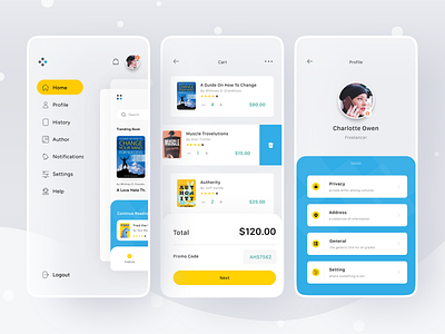 Book Store App book delivery book ecommerce book marketplace book search bookshop bookstore checkout digital bookstore discover books ecommerce fiction genre genre filter mobile online bookstore reading reading app seamless shopping shopping wishlist