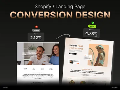 Nivana Conversion Design conversion conversion rate conversion rate optimization cro dtc ecommerce gempages gohighlevel gut health landing page landing page design pagefly shop shopify shopify theme sport store unbounce