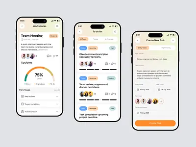 Task Management App daily tasks goal tracking app habit tracking app mobile app mobile application project management app task app task list task management spp team management to do app ui user exprience
