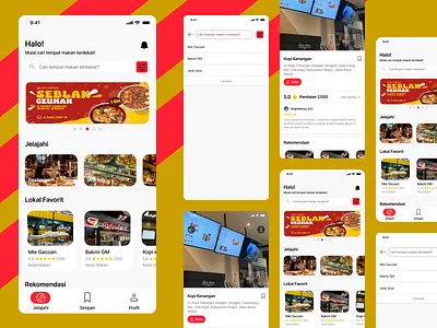 Food Search App UI app food branding figma graphic design search food ui ui design uiapp