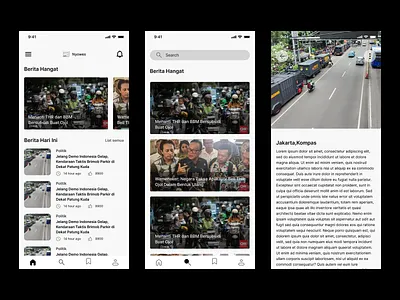 Read news app UI appconcept cleaninterface dribbbleshots figmadesign mobileui newsapp uidesign
