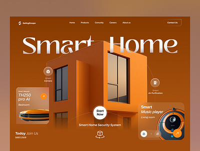 Home AI web ui design ai ai ui design clean ui home automation home ui minimal ui modern web product design smart home ui ui designer ux web web app web design web ui website website design
