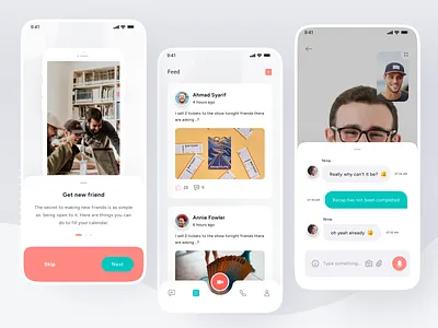 Messenger Meeting App call chat daily standup group call meeting message messaging tool messenger app mobile online meeting real time chat remote remote sync talk team team chat video video call ui video meeting work