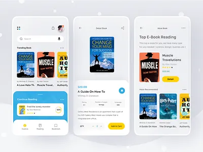 Book Store App book delivery book ecommerce book marketplace book search bookshop bookstore checkout digital bookstore discover books ecommerce fiction genre genre filter mobile online bookstore reading reading app seamless shopping shopping wishlist
