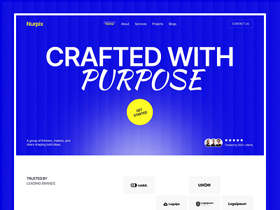 Creative Agency Landing Page — Bold, Minimal & Purpose-Driven agency website creative agency design agency landing page design saas software agency website design website ui
