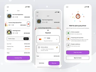 Food Delivery App delivery delivery app dinner fast delivery fastfood food food delivery food tracker lunch meal meal order menu mobile online menu order order food real time tracking restaurant finder takeaway app track