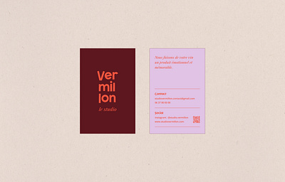 Studio Vermillon - Branding branding
