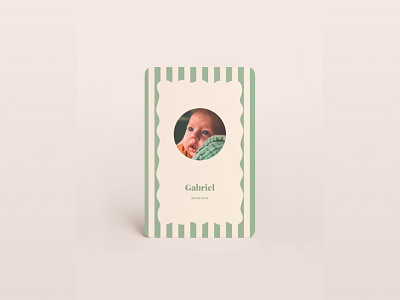 Tadaaz - Carterie naissance graphic design