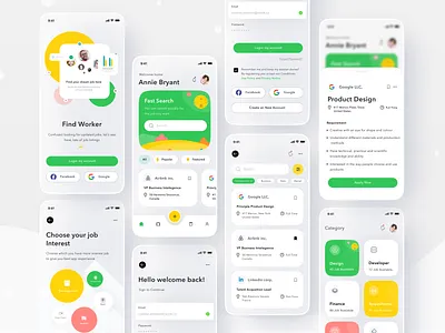 Work Finder UI Concept apply apply jobs career career finder company find work hiring hiring app job job finder job listing job search listing mobile job board remote jobs resume talent vacancy work work opportunities