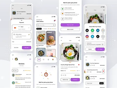 Food Delivery App delivery delivery app dinner fast delivery fastfood food food delivery food tracker lunch meal meal order menu mobile online menu order order food real time tracking restaurant finder takeaway app track