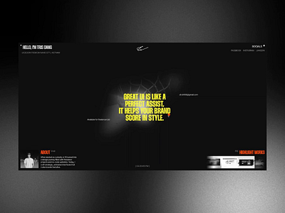 Portfolio - Basketball Concept animation basketball concept desktop framer nocode portfolio responsive ui ui design webdesign website