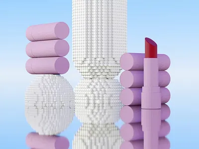 3D Illustration – Lipsticks 3d artist abstract art art director artwork beauty brand blender branding cgi artist color blend colorful fashion glam graphic design illustration lipstick motion design motion graphics product illustration reflection visual design