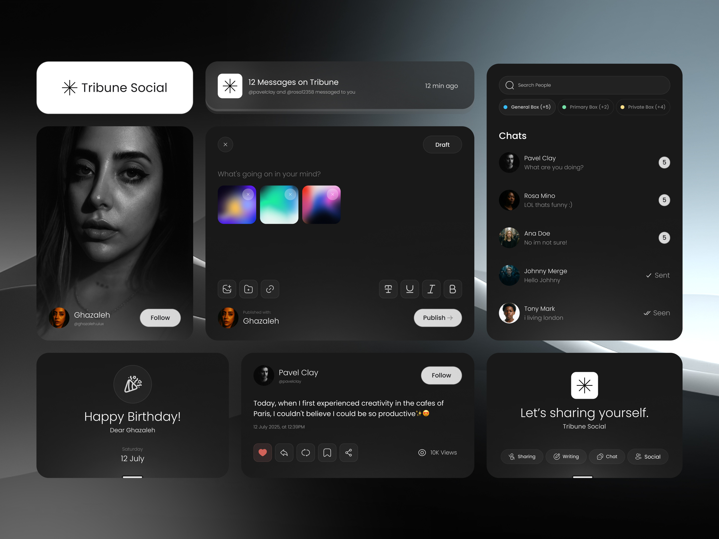 Example of Concept App Design (3 Screens)