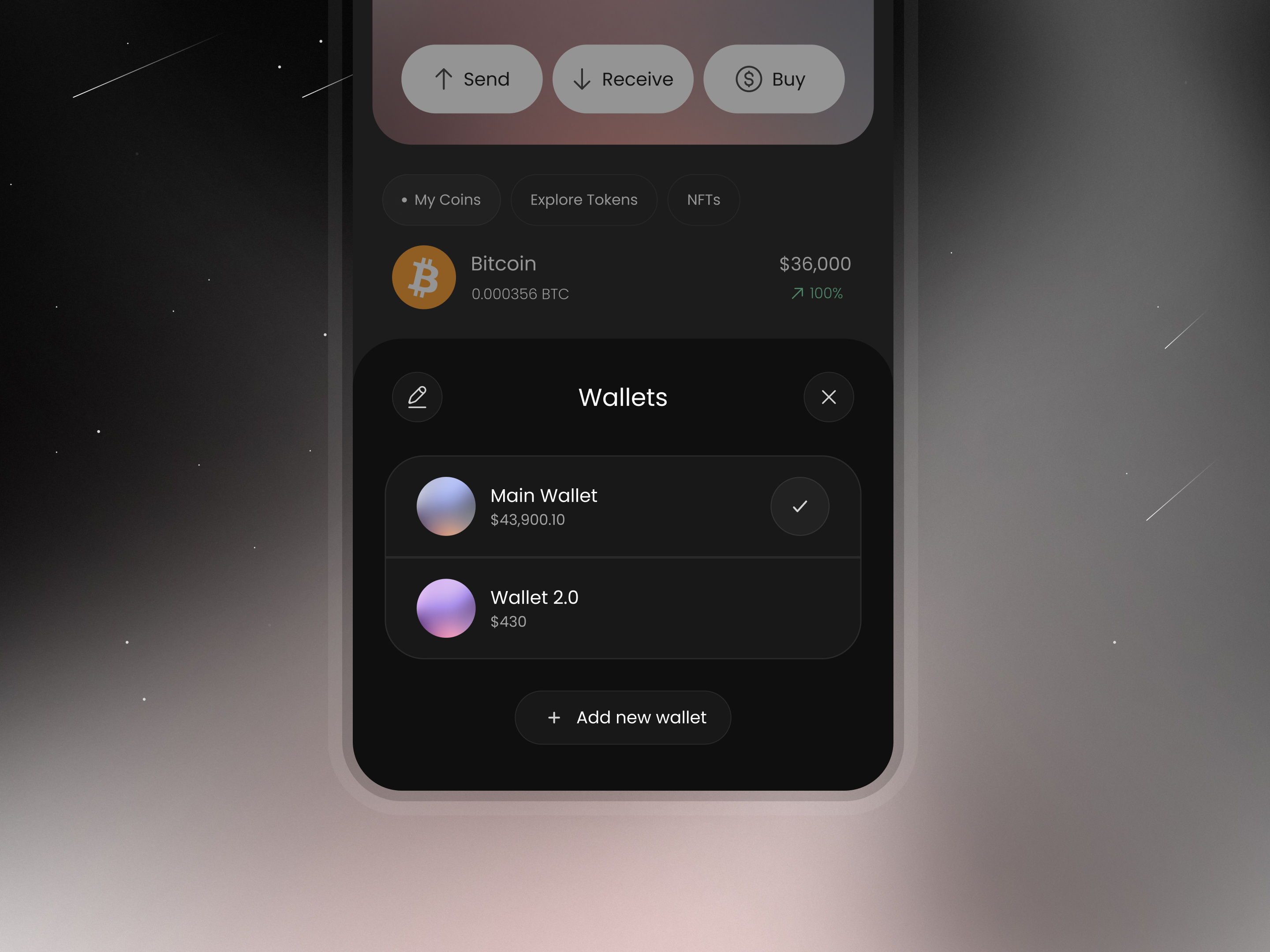 Example of Concept App Design (3 Screens)