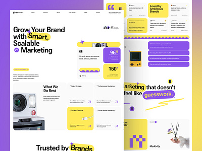 Marketing Agency Website agency alif app design figma graphic design hero home land landing page marketing modern page ui ui ux design ux web design web site website