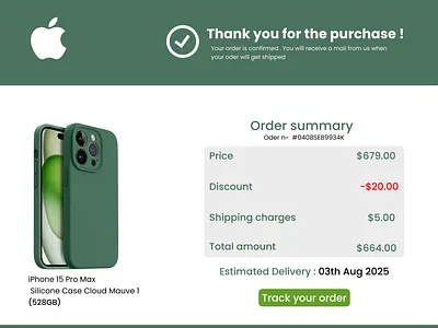 Daily UI #017 – Purchase Receipt 📦
