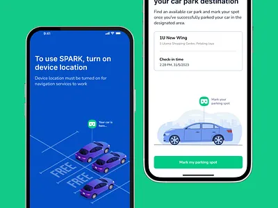 Car Park Finder Mobile App Design Exploration