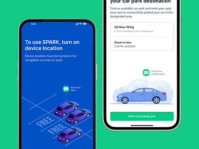 Car Park Finder Mobile App Design Exploration