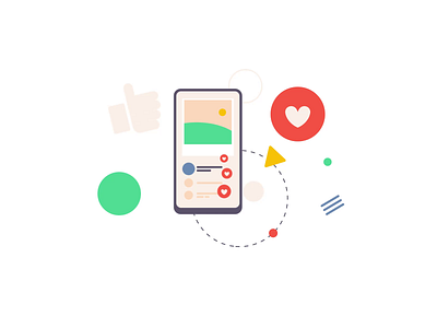 Social Media React Animation adobe after effect animation animation after effects feeling gif animation illustration illustration animation lottie lottiefiles
