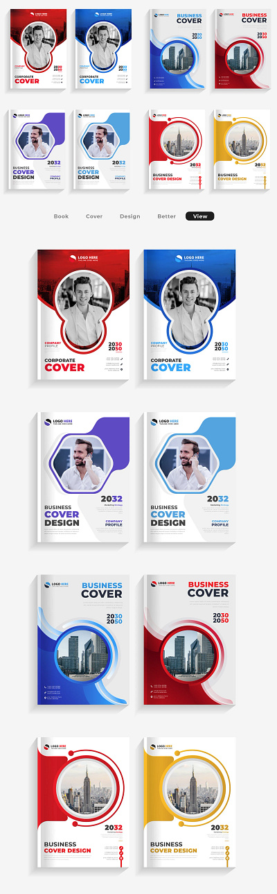 Business Profile Cover Template business branding ui